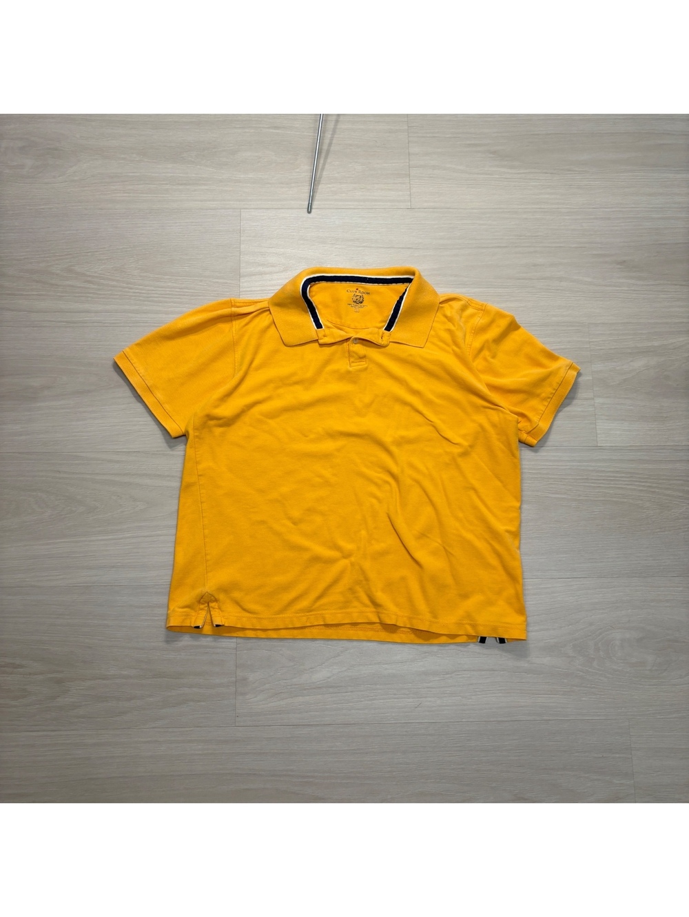 Vintage preppy Club Room Mustard Polo L